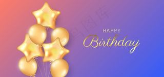 生日背景 节日气球      图片
