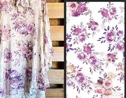 大牌 热带叶子 热叶花 数码印图片