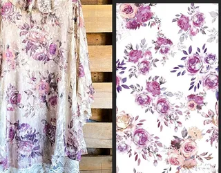 大牌 热带叶子 热叶花 数码印图片