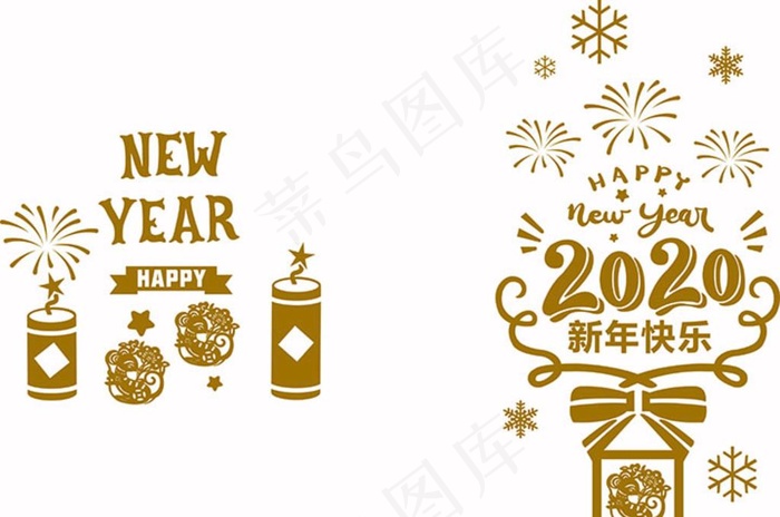 新年橱窗图片ai矢量模版下载