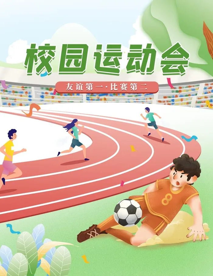 校园运动会宣传海报图片(3543x4724)psd模版下载