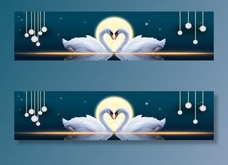 天鹅装饰画图片