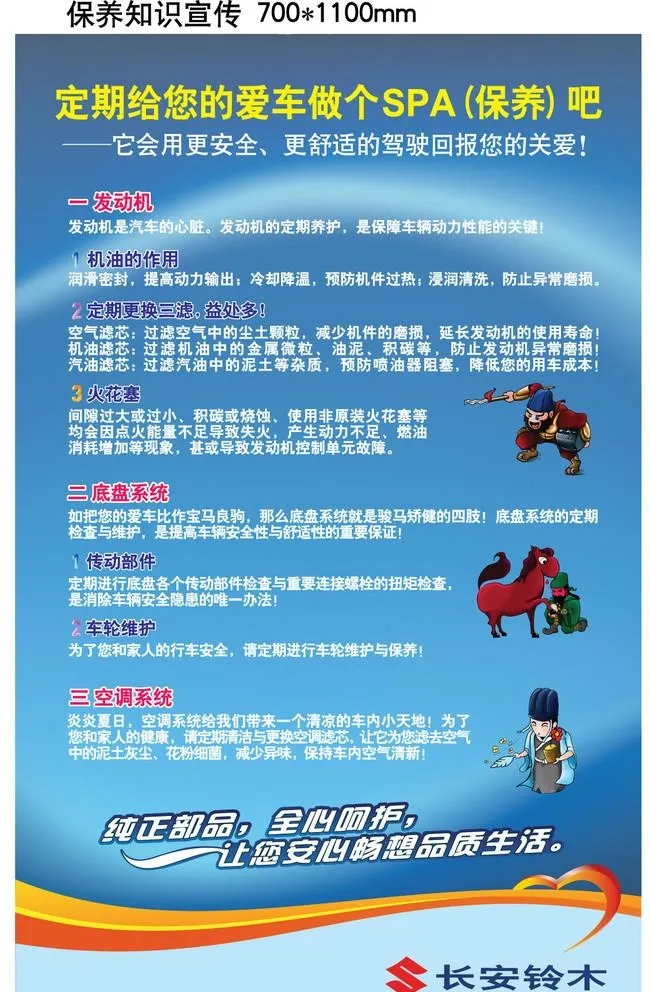 保养指示宣传图片