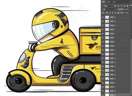 美团外卖小哥图片