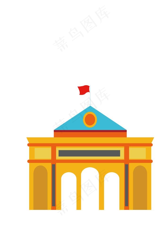 矢量卡通*办公楼图案图片