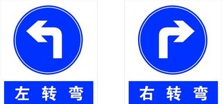 左转弯右转弯图片