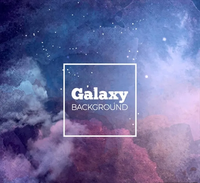 手绘水彩星系背景图片