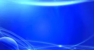 蓝色简约大气科技年会展板背景图片