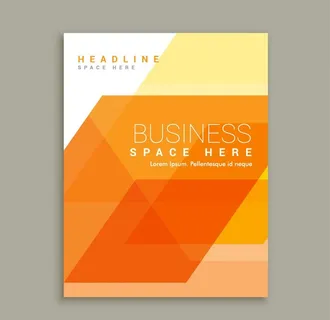 橘色封面设计图片