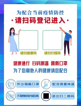 测体温海报图片