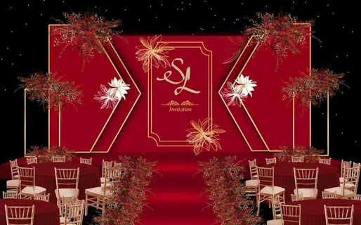 婚礼红色效果图图片 婚礼红色效果图图片