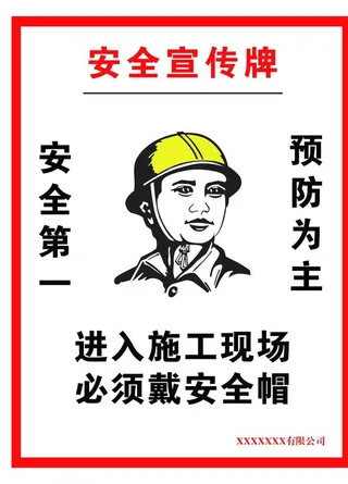 安全宣传牌图片