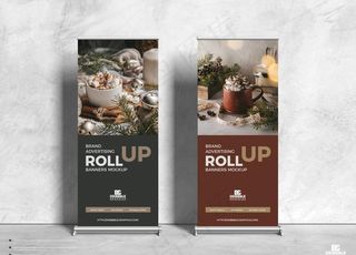 易拉宝样机图片