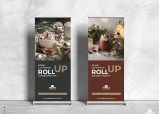 易拉宝样机图片