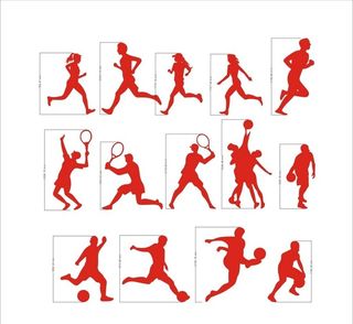 运动剪影图片