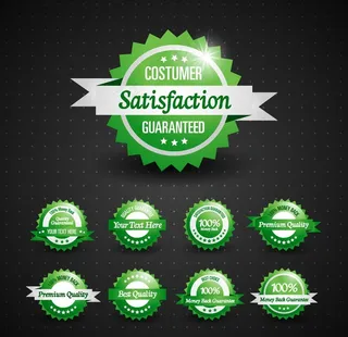 绿色质量保证徽章图片