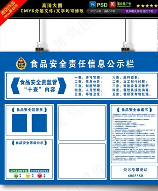 食品安全责任信息公示栏图片