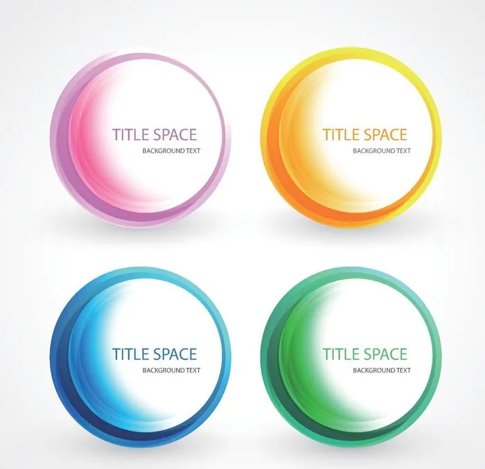 彩色圆环背景图片