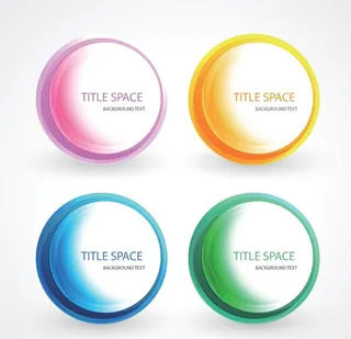 彩色圆环背景图片