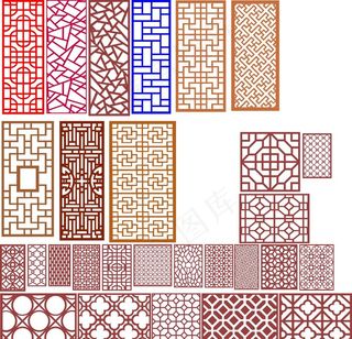 镂空隔断图案图片