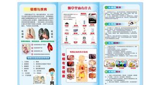 控烟三折页图片
