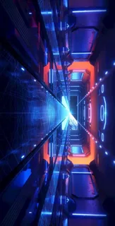 科幻太空通道酷炫光效背景图片