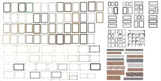相框边 花纹雕刻图片