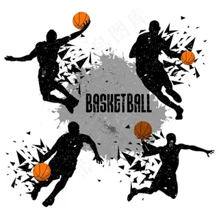 卡通篮球图片