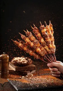 羊肉串 烤串图片