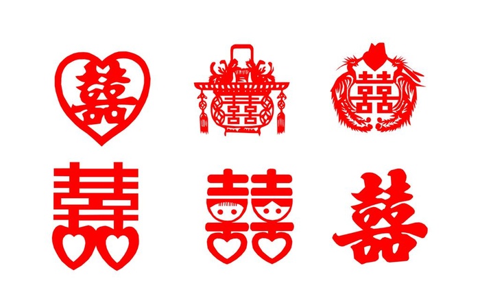 喜字图片(3543x2362)psd模版下载