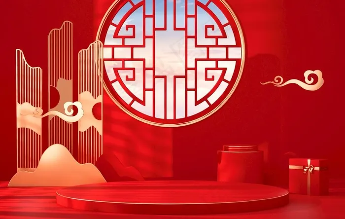 c4d模型格式psd格式中国风图片