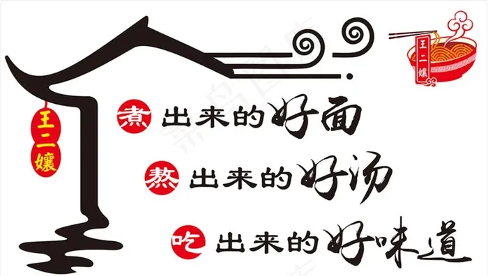 餐饮文化墙图片cdr矢量模版下载