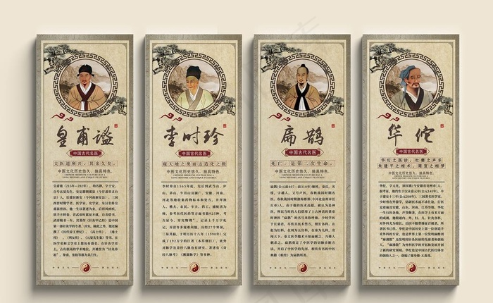 古代名医介绍海报图片