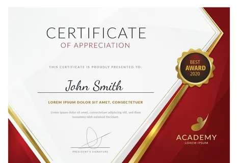 英文荣誉证书图片