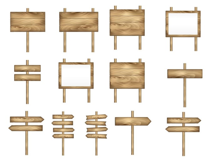 指路木牌图片(2640x2000)psd模版下载