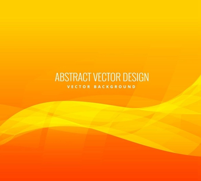 橙色波浪抽象背景图片