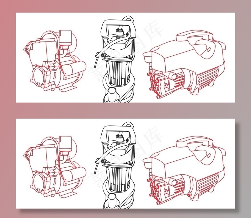 水泵线图图片