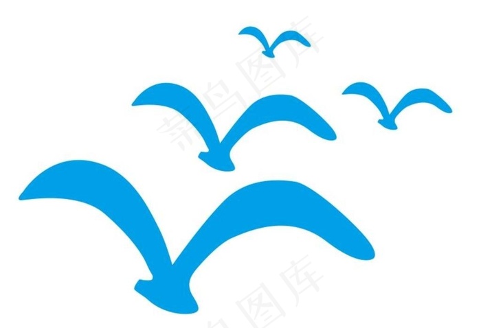 矢量海鸥图片cdr矢量模版下载