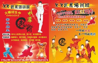 武术培训班彩页图片