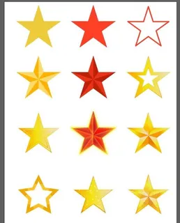 五角星素材 图片