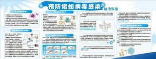 预防,诺如病毒,感染,医院宣传栏,展板,
