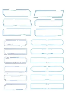 AI几何科技边框图片