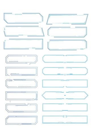 AI几何科技边框图片
