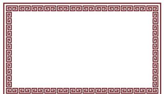 矢量回形纹相框图片