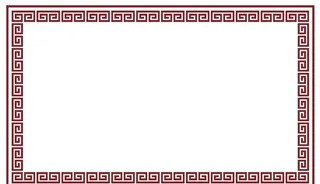 矢量回形纹相框图片