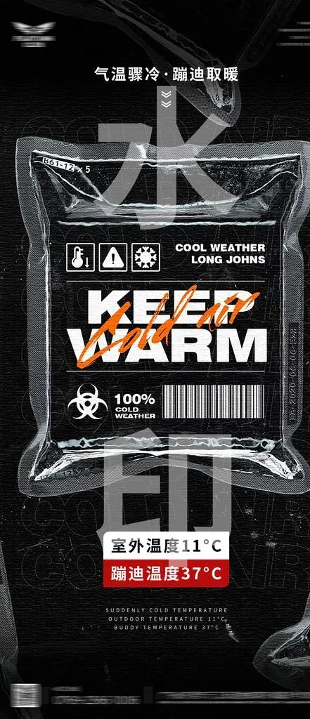 降温海报图片(2250x4876)psd模版下载