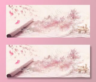 桃花背景图片