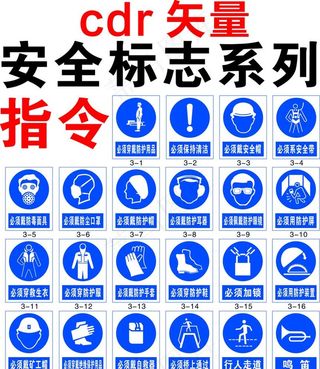 指令安全标识图片