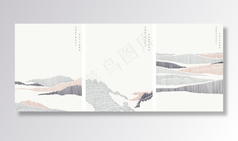 山 手绘图片ai矢量模版下载