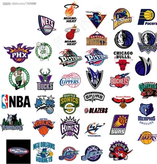 NBA球队矢量标志图片